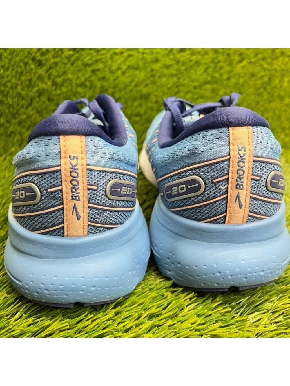 Brooks Glycerin 20 Womens Size 11 Blue White Athletic Running Shoes Sneakers